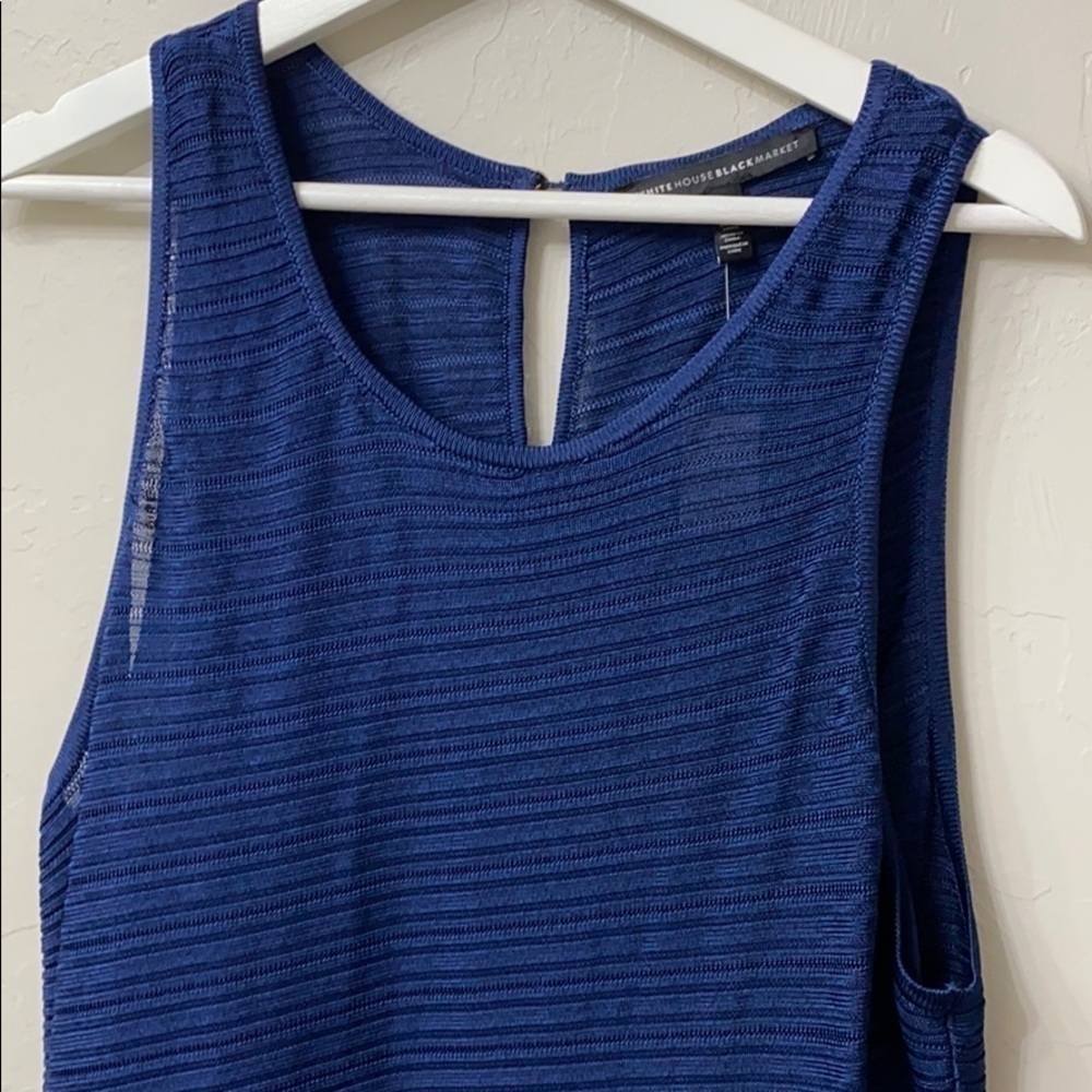 WHBM SL double layer PO blue.Large.NWT - Picture 4 of 15